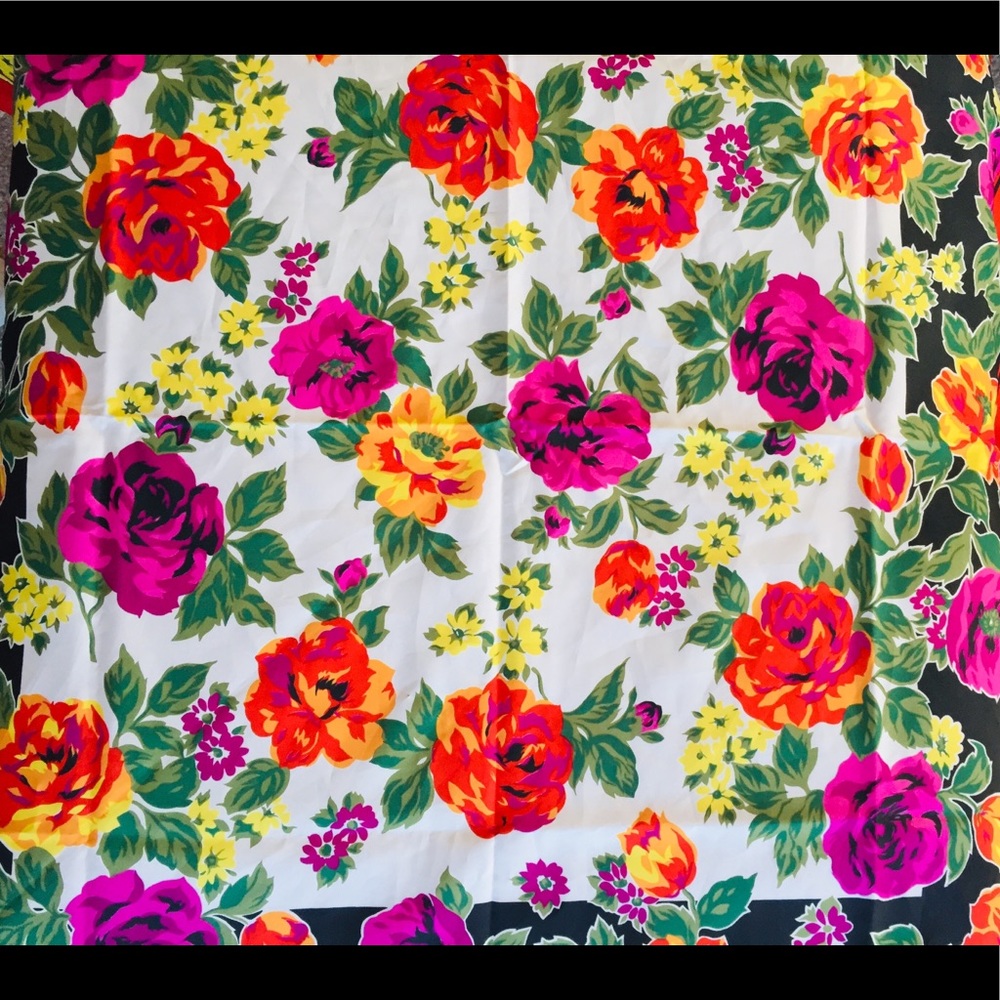 Floral Square Scarf